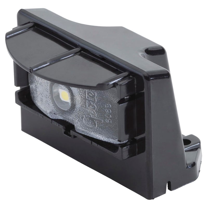 Grote ضوء ترخيص LED متعدد الفولت MicroNova Grote 60701 - تركيب عمودي، أسود - Image 1